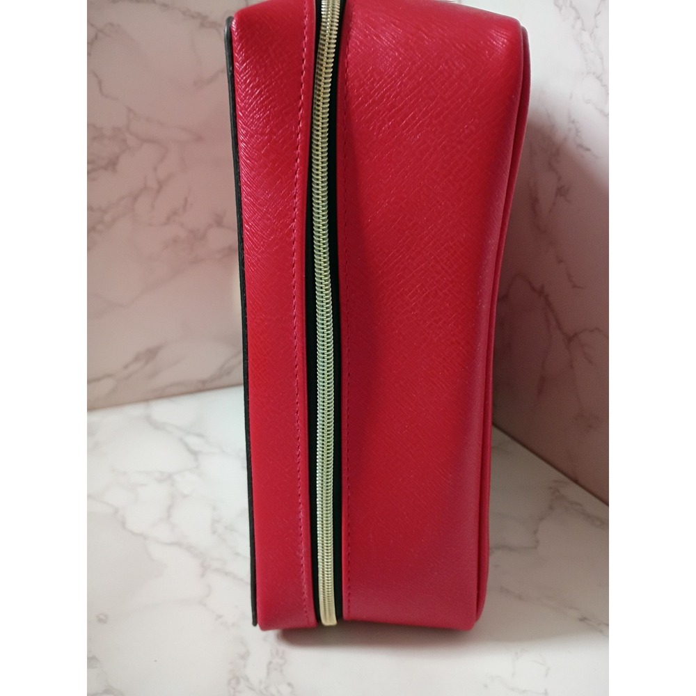 ESTEE LAUDER Red Playing Cards "Solitaire" Cosmetic Train Case - EUC - Picture 4 of 7